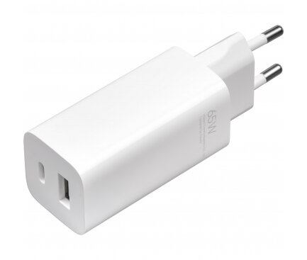 Xiaomi Mi Travel Charger (Type-A + Type-C) 65W GaN Tech With Cable White BHR5515GL