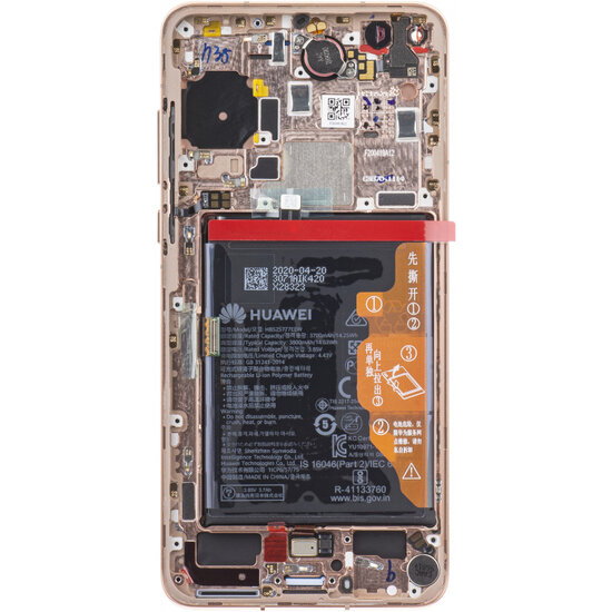Huawei P40-LCD Display Module + Battery-  Gold