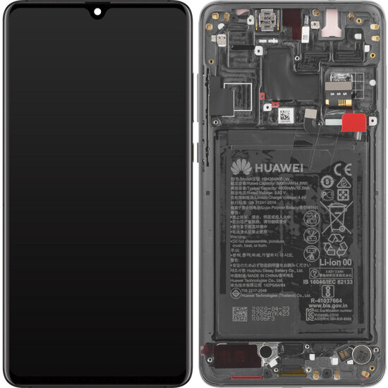 Huawei Mate 20-LCD Display Module + Battery- Black