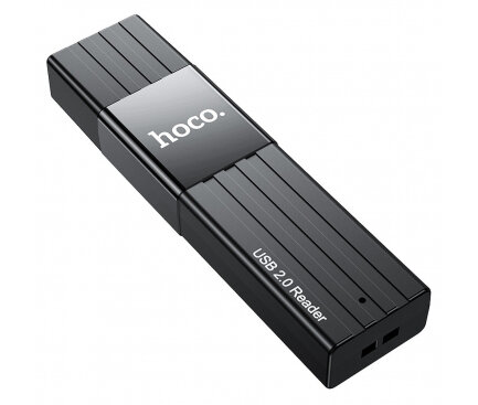 HOCO USB Card Reader HB20 Mindful, 2in1, 480 Mb/S, Black 
