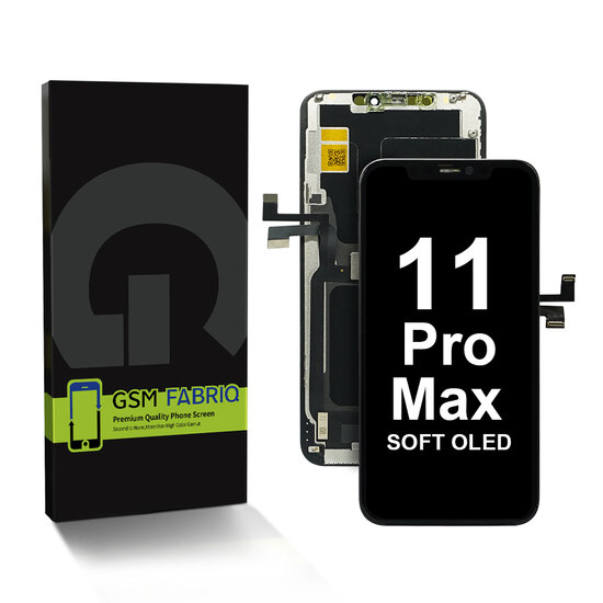 For iPhone 11 Pro Max Display + Module Soft Oled- Black