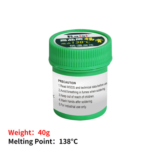 Kaisi Soldering Paste- Flux Lead-free Tin Paste 138℃ Meteling Point Welding Flux For PCB CUP LED Rework Tools
