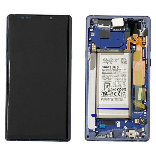 Samsung Galaxy Note 9 SM-N960F-LCD Display Module + Battery- Blue
