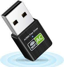 USB Wifi ADAPTER with Dual Band For Desktop Laptop Support Windows, MAC OS, Linux
